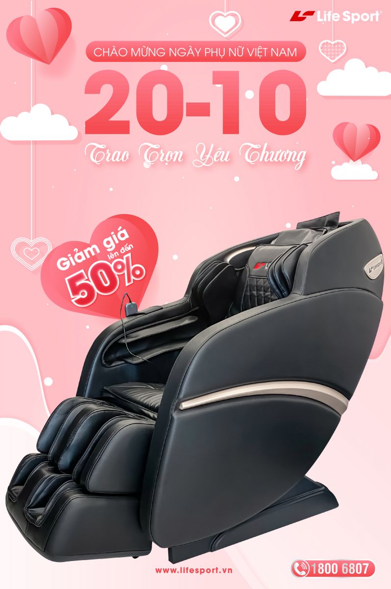 Mừng Ngày Phụ Nữ Việt Nam 20.10 - Lifesport gửi ngàn yêu thương - Giảm đến 50%