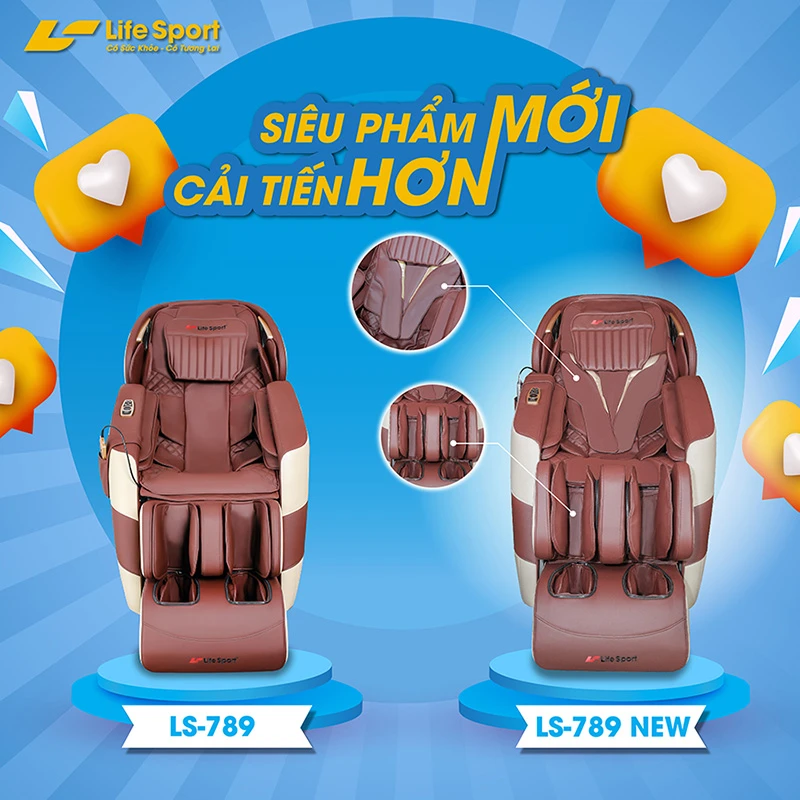 Ghế massage cao cấp Lifesport LS-789 NEW