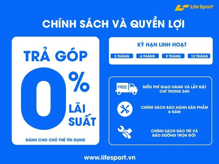 Chính sách mua máy chạy bộ tại cửa hàng Life Sport 