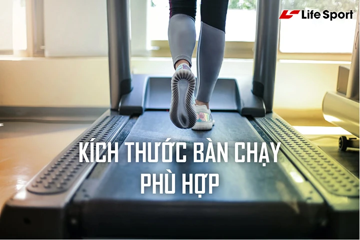 Lựa chọn kích thước máy chạy bộ điện phù hợp