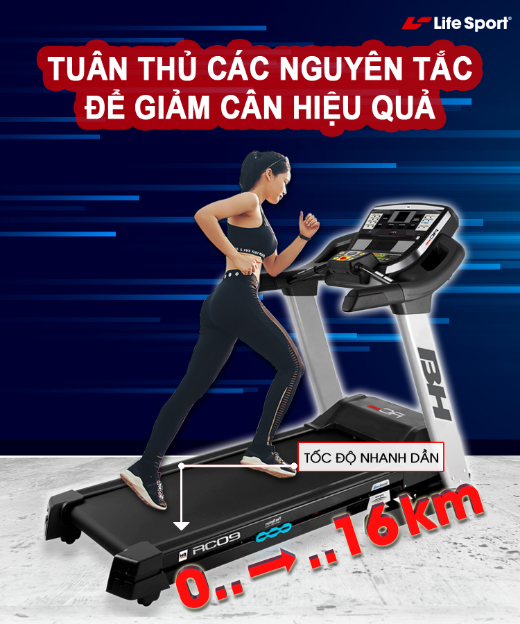 Cách giảm cân nhanh chóng và hiệu quả với máy chạy bộ