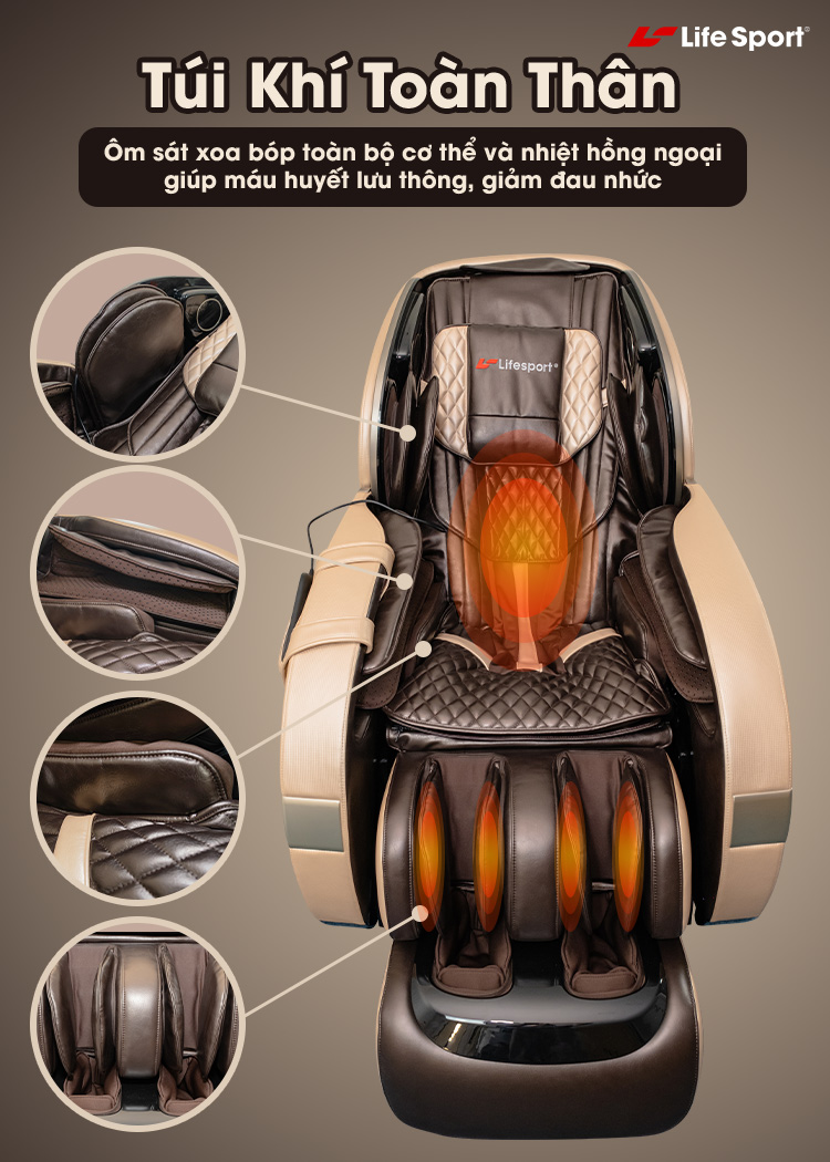 6 Lợi ích từ ghế massage toàn thân