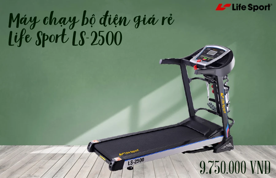 Máy chạy bộ điện giá rẻ Lifesport LS-2500