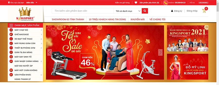 King Sport - phân phối các thiết bị thể thao