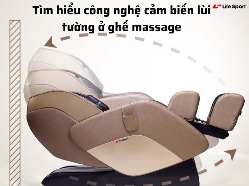 Tìm hiểu công nghệ cảm biến lùi tường ở ghế massage