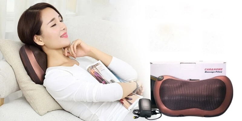 gối massage hồng ngoại 8 bi có tốt không