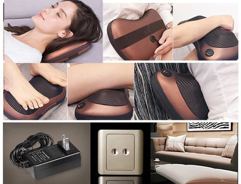 gối massage hồng ngoại 8 bi có tốt không