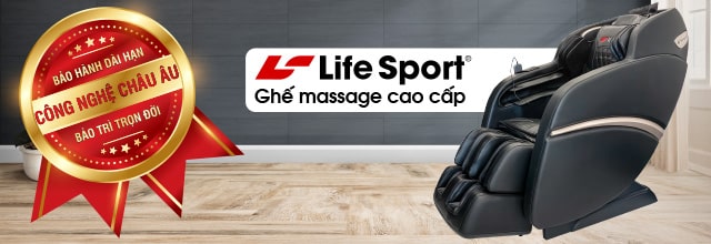 ghế massage lifesport công nghệ châu âu