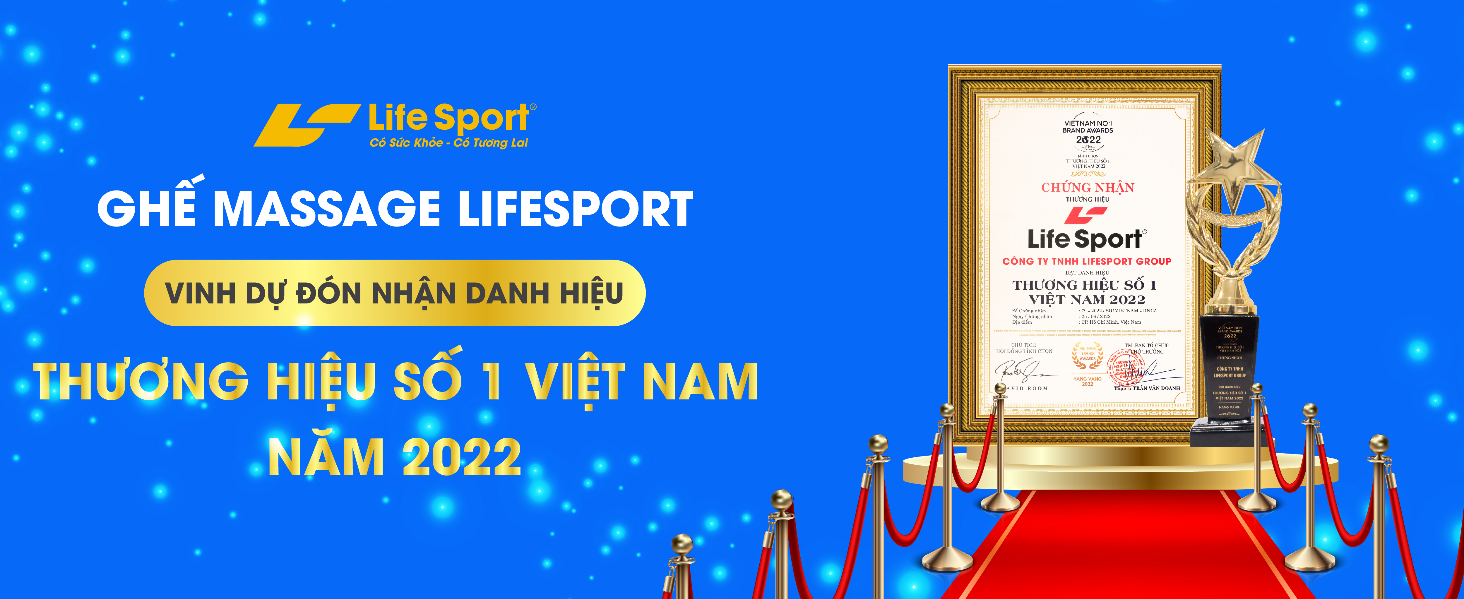 Lifesport vinh dự đón nhận danh hiệu Thương hiệu số 1 Việt Nam 2022