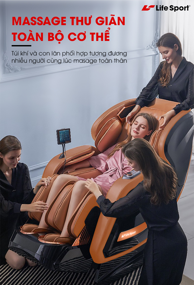 Chức năng của ghế massage Đắk Lắk thương hiệu Lifesport