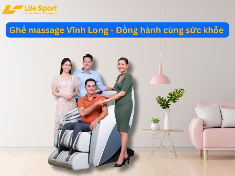 Ghế massage Vĩnh Long - hỗ trợ chăm sóc sức khỏe 