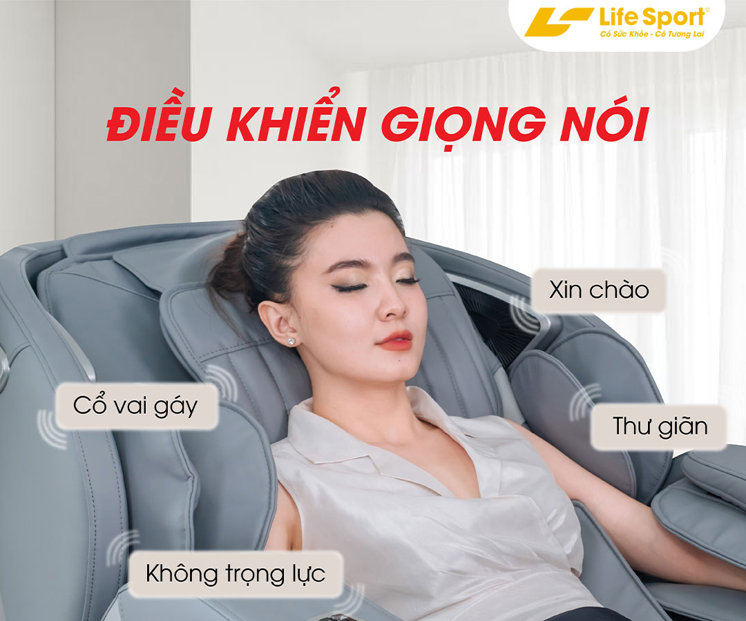 Địa chỉ bán ghế massage tại Lâm Đồng điều khiển giọng nói