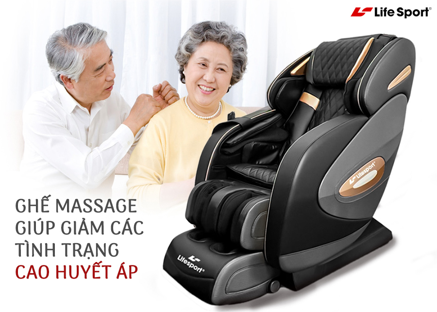Ghế massage giải pháp cải thiện bệnh cao huyết áp