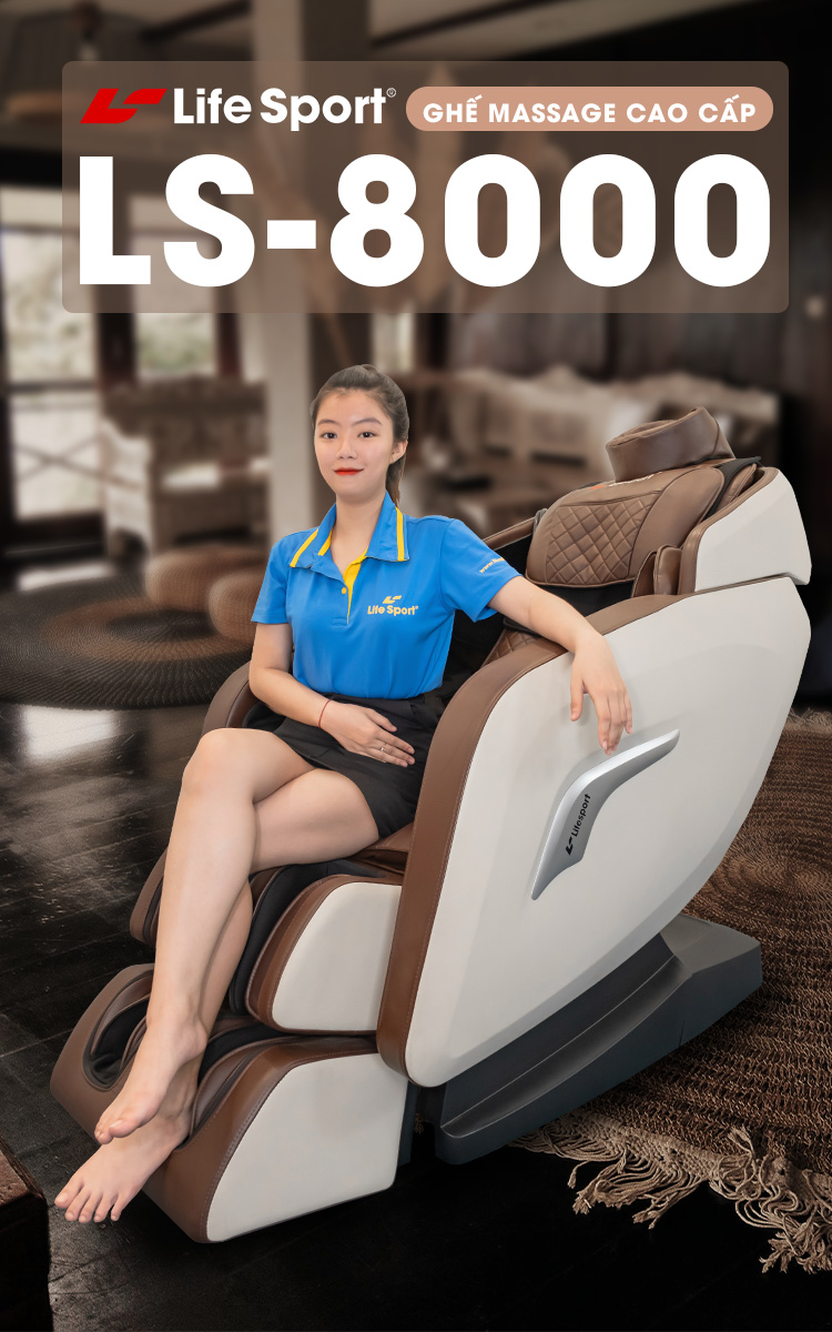 Ghế massage Life Sport LS 8000 | chính hãng, uy tín, góp 0%