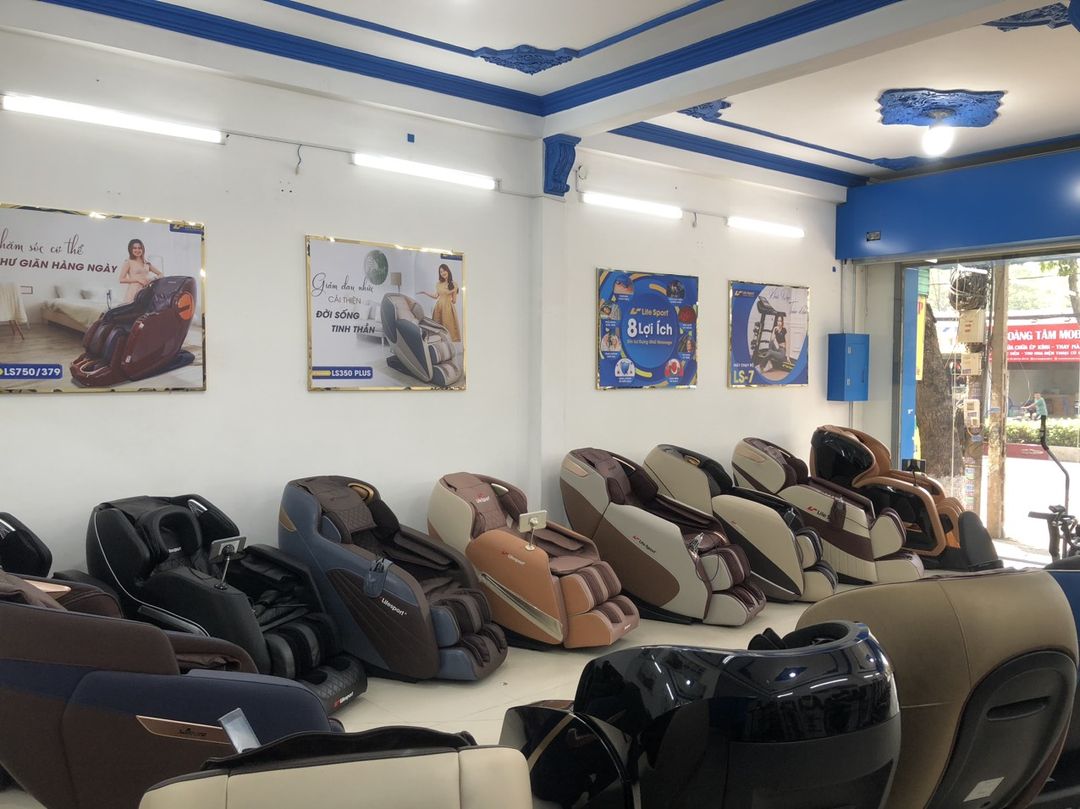 Ghế massage trưng bày tại Lifesport Biên Hòa