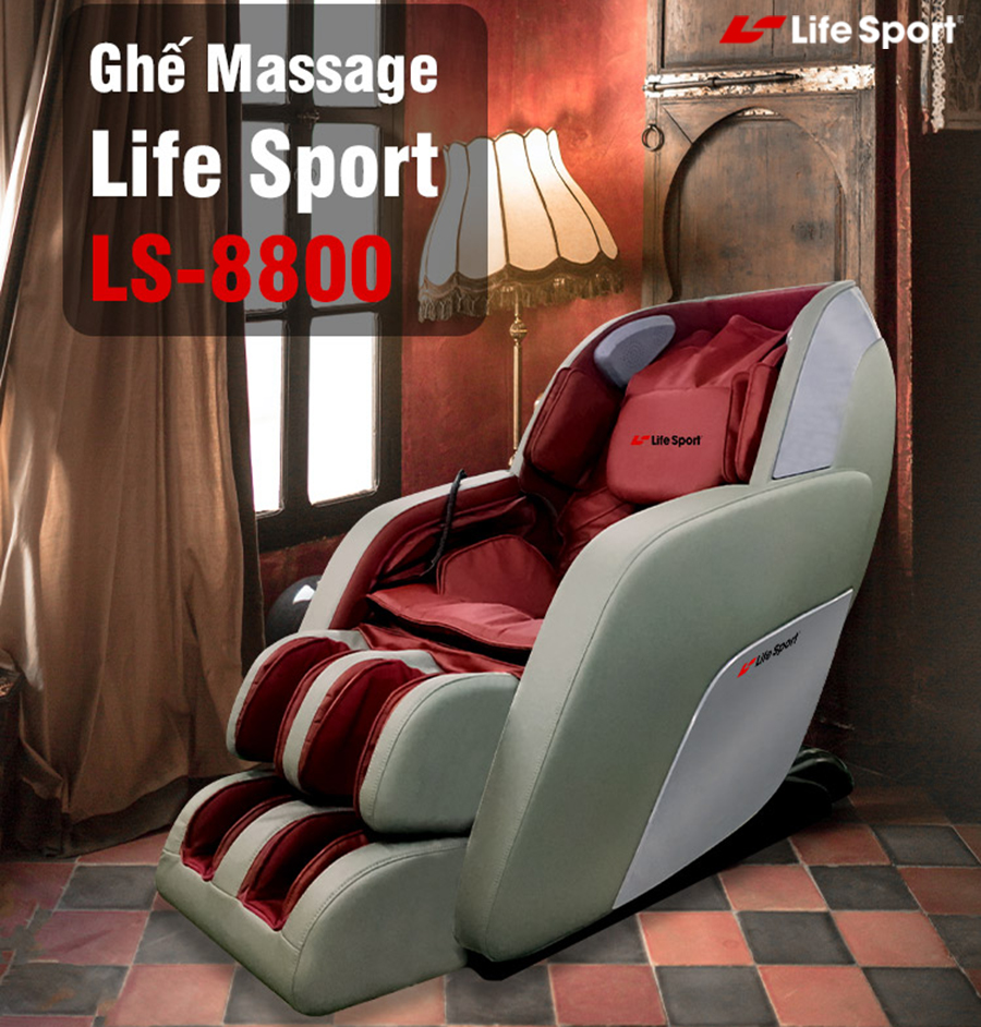 Ghế massage Life Sport LS-8800 tuyệt đỉnh công nghệ