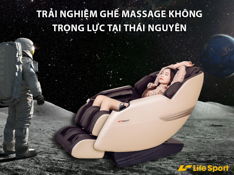 Trải nghiệm ghế massage không trọng lực tại Thái Nguyên
