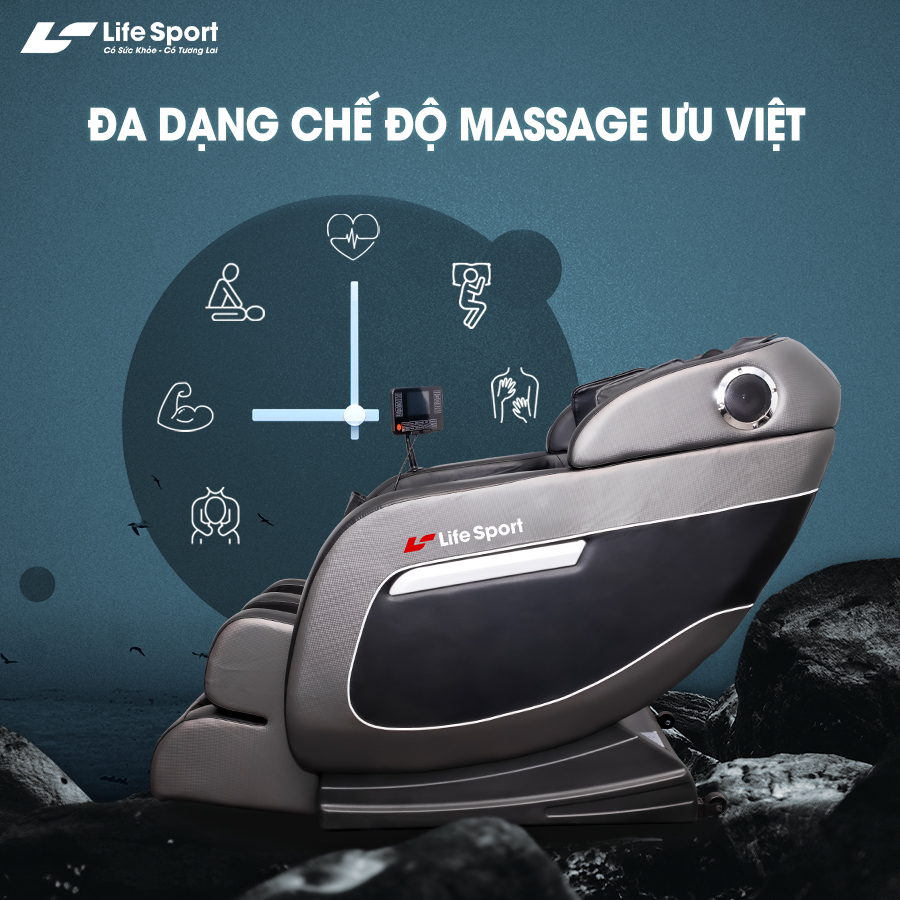 Ghế massage giá rẻ đa dạng chế độ thư giãn