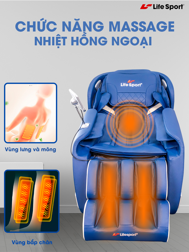 Ghế massage Life Sport LS -299 plus nhiệt hồng ngoại 