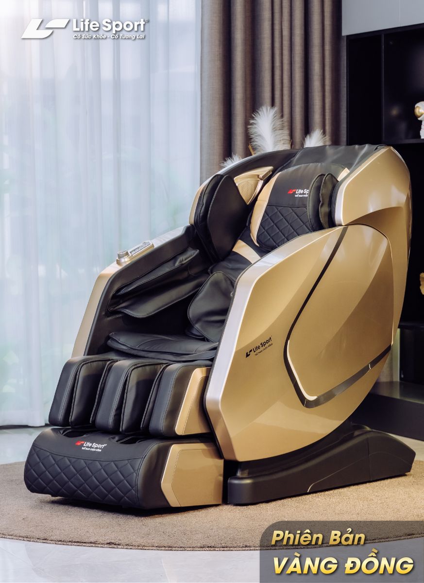 Ghế massage LS-599 phiên bản Vàng Đồng