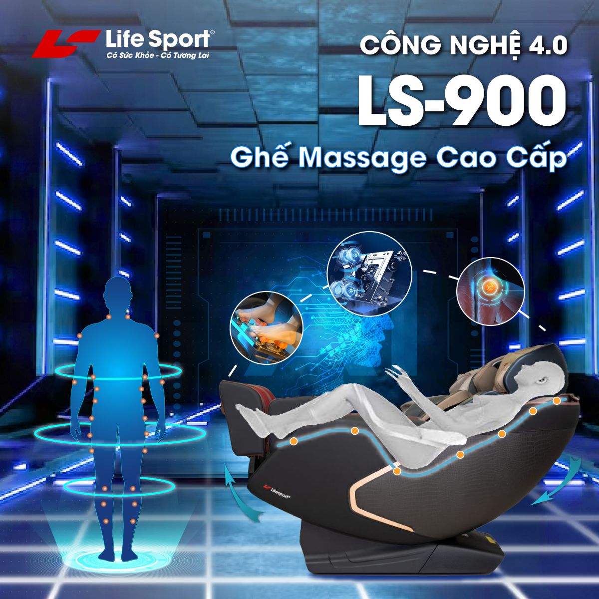 Ghế massage Life Sport LS-900 