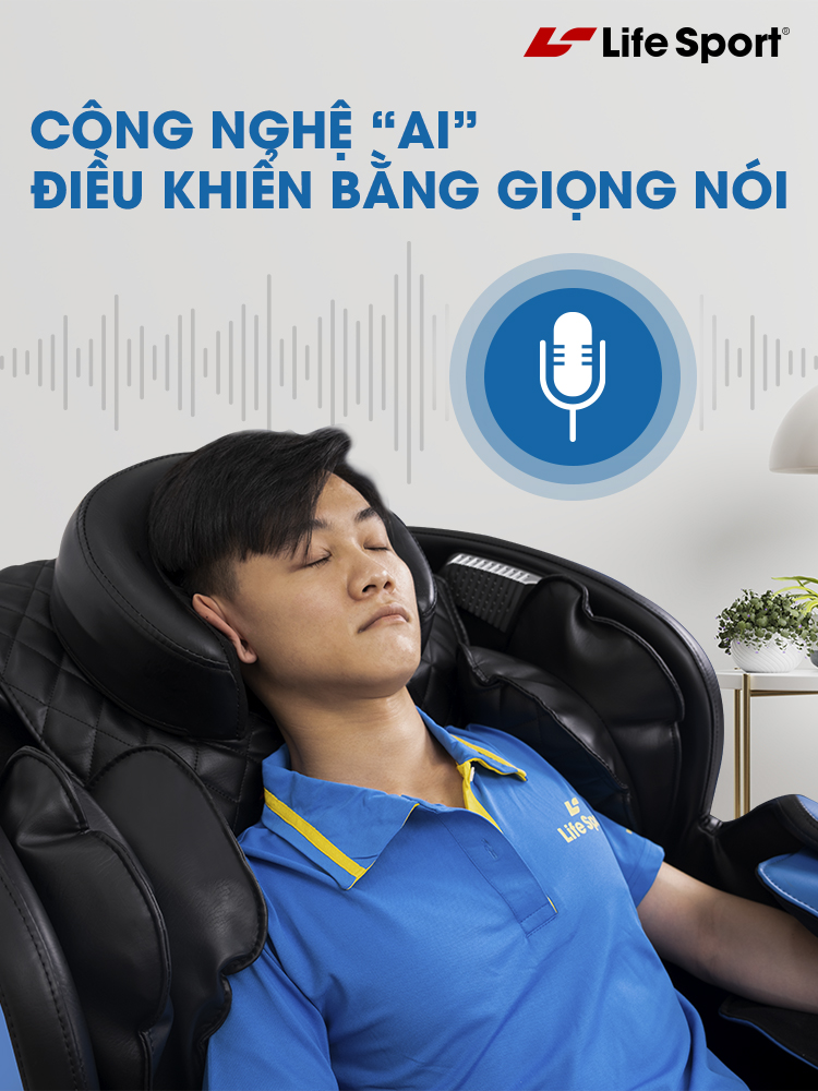 Ghế massage điều khiển bằng giọng nói | LS-168