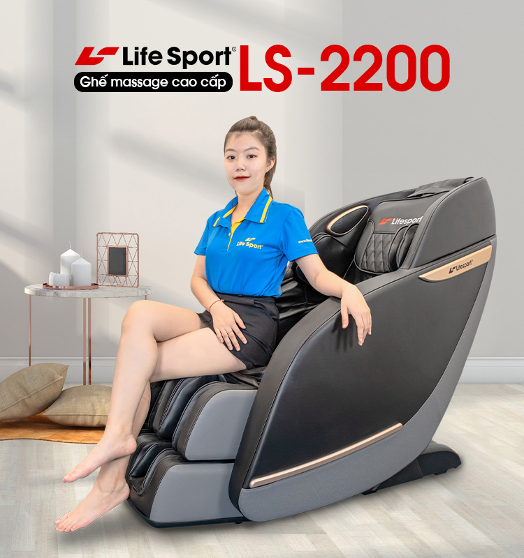 Ghế massage lifesport ls 2200 | thiết kế sang trọng