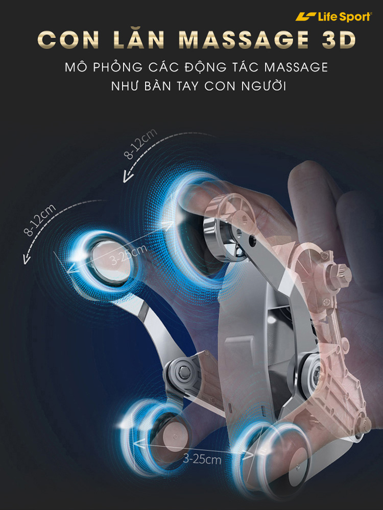 Ghế massage lifesport ls 2600 | massage 3d