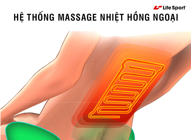 ghế massage lifesport ls 2600 | massage nhiệt