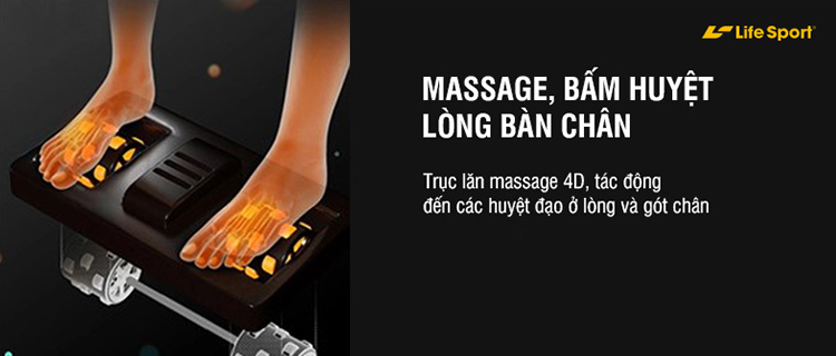 Ghế massage toàn thân với chức năng massage nhiệt bàn chân