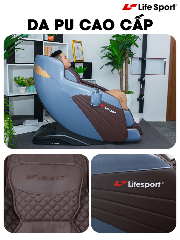 Ghế Massage LifeSport LS-2900 da PU cao cấp bền bỉ