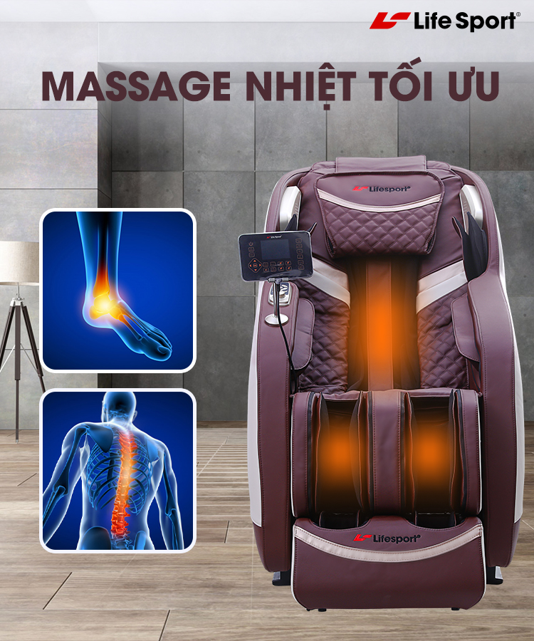ghế massage lifesport ls-368 Massage nhiệt tối ưu
