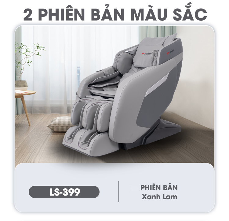 Ghế massage Life Sport LS-399 màu xám