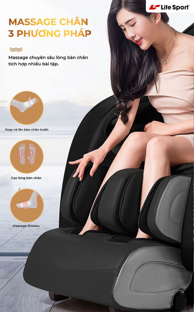 Ghế mát xa ls 7908 | 3 phương pháp massage chân chuyên nghiệp