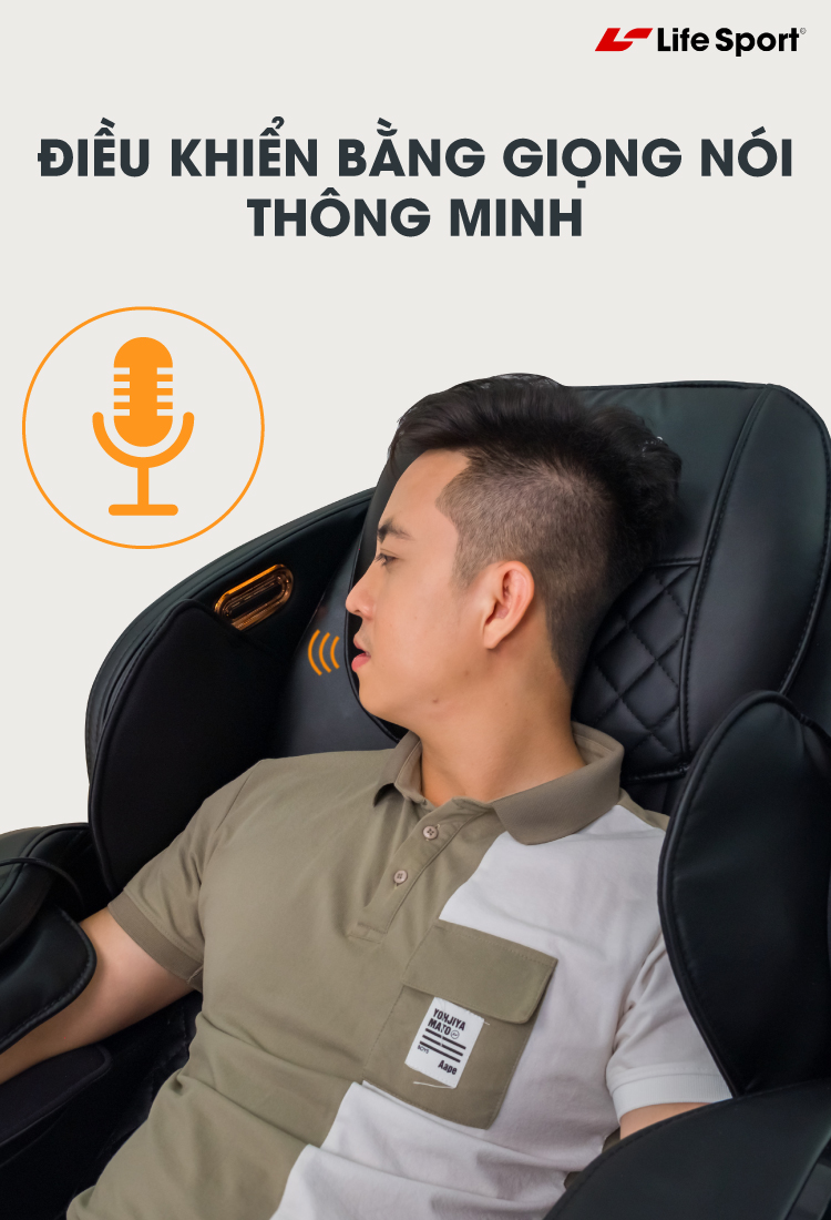 Ghế massage LifeSport LS-699 Điều khiển bằng giọng nói thông minh