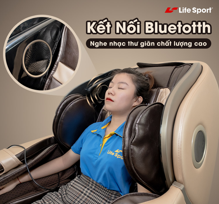 Kết nối bluetooth giúp quá trình mát xa tuyệt vời hơn