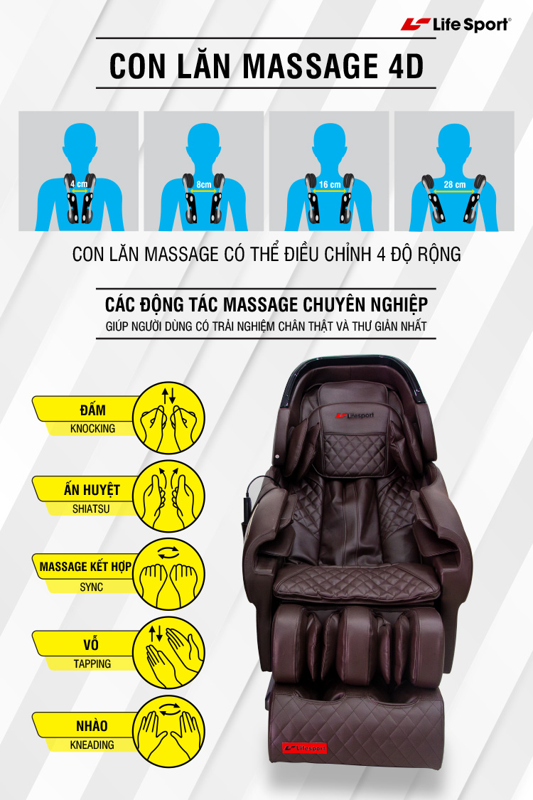 Ghế massage Life Sport LS-900 | chất lượng cao, góp 0%