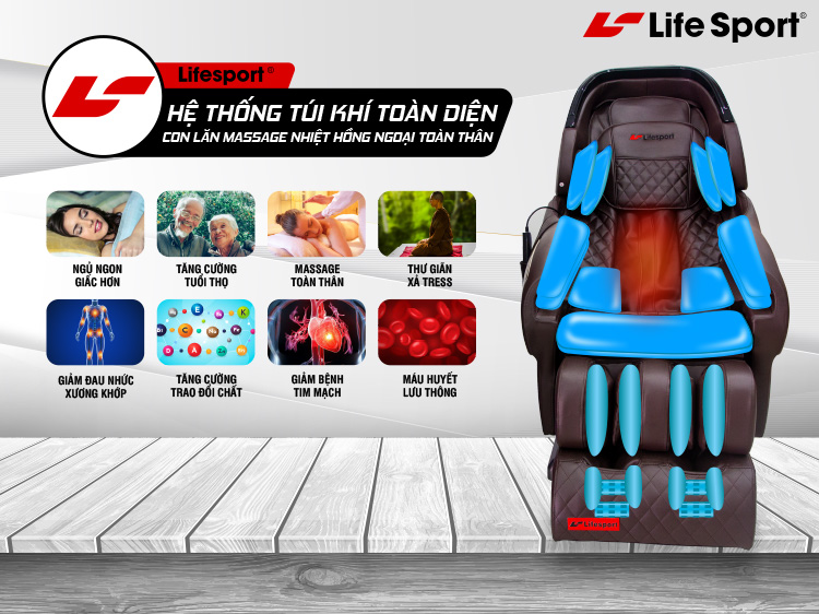Ghế massage Life Sport LS-900 chất lượng cao