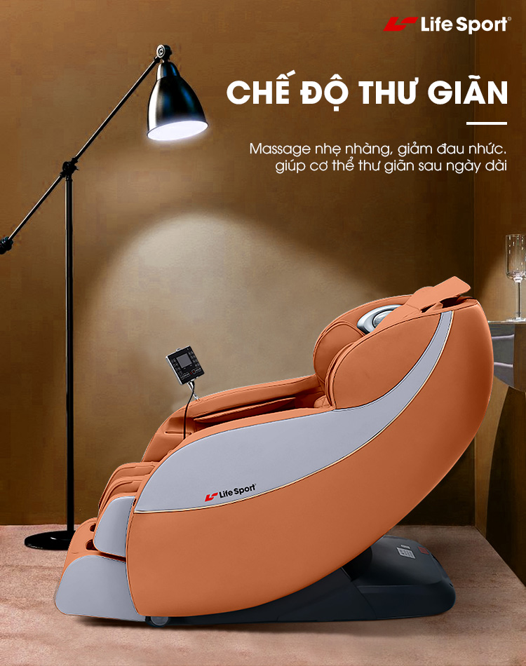 Ghế massage Life Sport LS-350 | chế độ thư giãn với con lăn 3D
