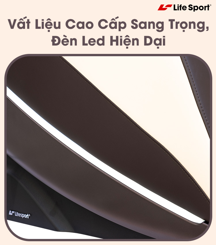 Vật liệu cao cấp sang trọng với đèn LED hiện đại