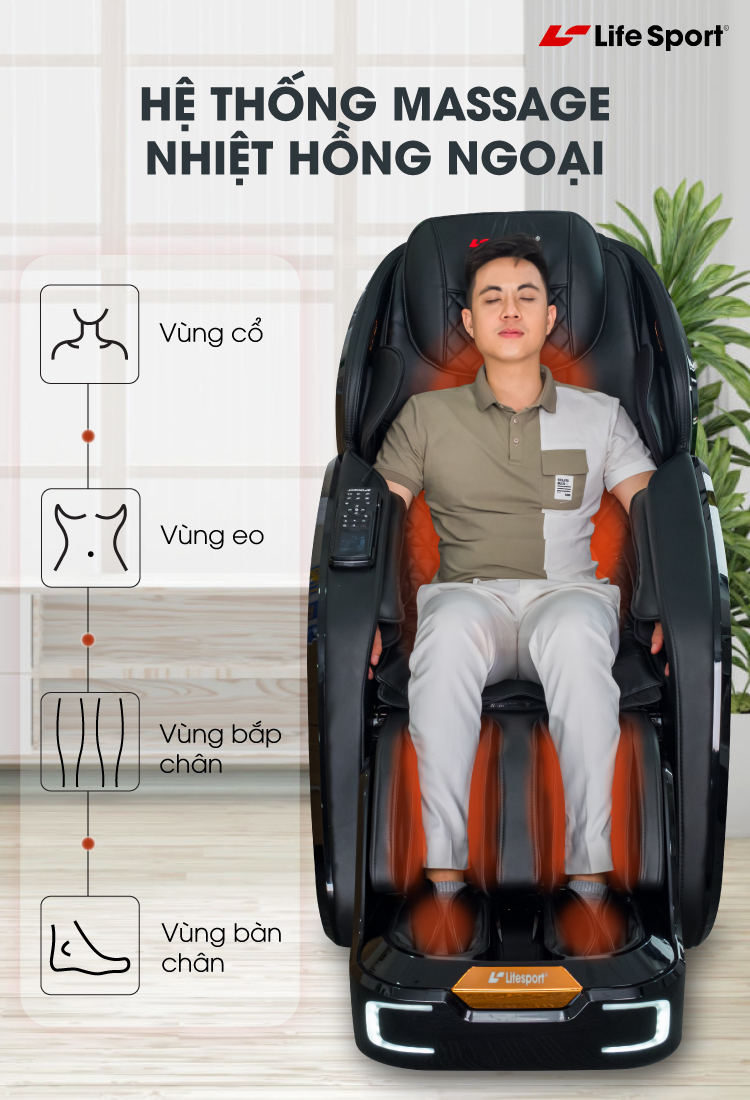 Điểm danh 6 tính năng nổi bật của ghế massage Long An 