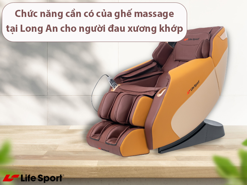 Chức năng cần có của ghế massage tại Long An cho người đau xương khớp