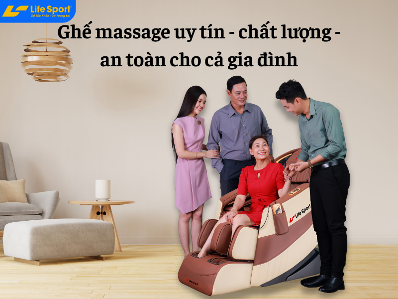 Ghế massage uy tín - chất lượng - an toàn cho cả gia đình