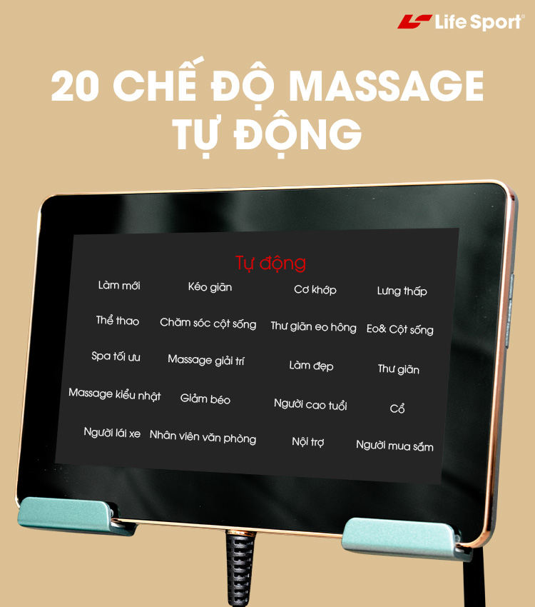 Đa dạng chương trình massage