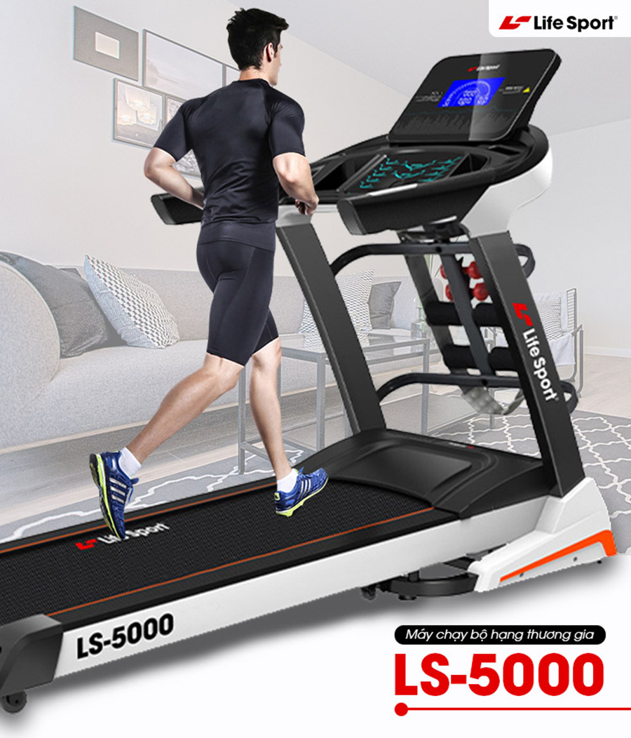 Máy chạy bộ Life Sport LS-5000 | Góp 0%, giao miễn phí