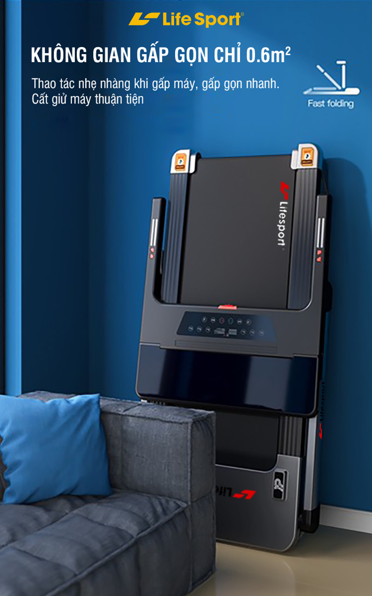 Máy chạy bộ LS 7010 | gấp gọn tiết kiệm không gian