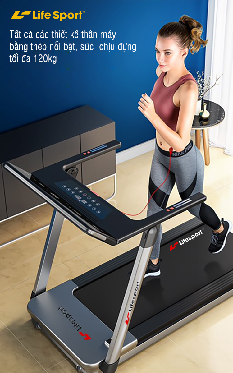 Máy chạy bộ Lifesport 7010 | chịu lực 120 kg