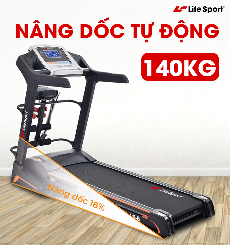 Máy chạy bộ Life Sport LS-8 chất lương, giá tốt