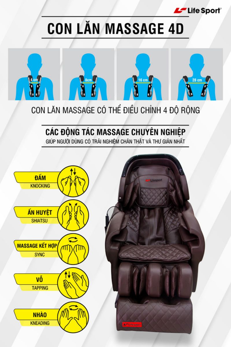 Ghế massage toàn thân giá rẻ, chính hãng