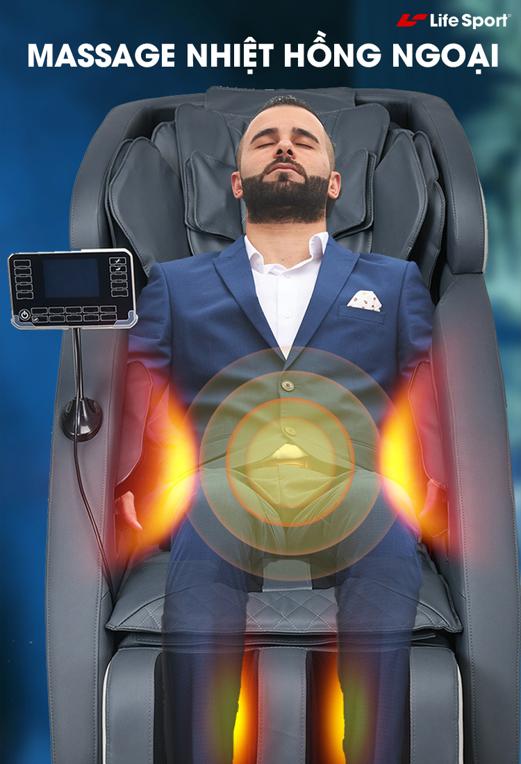 ghế massage cần thơ chế độ nhiệt hồng ngoại
